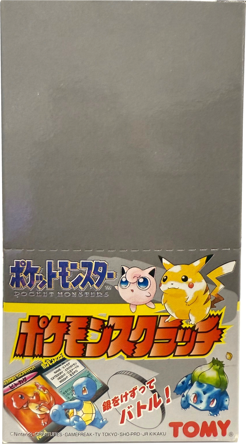 Pokemon TOMY Scratch Cards Series 1 Booster Box (1997) | Rare Candy